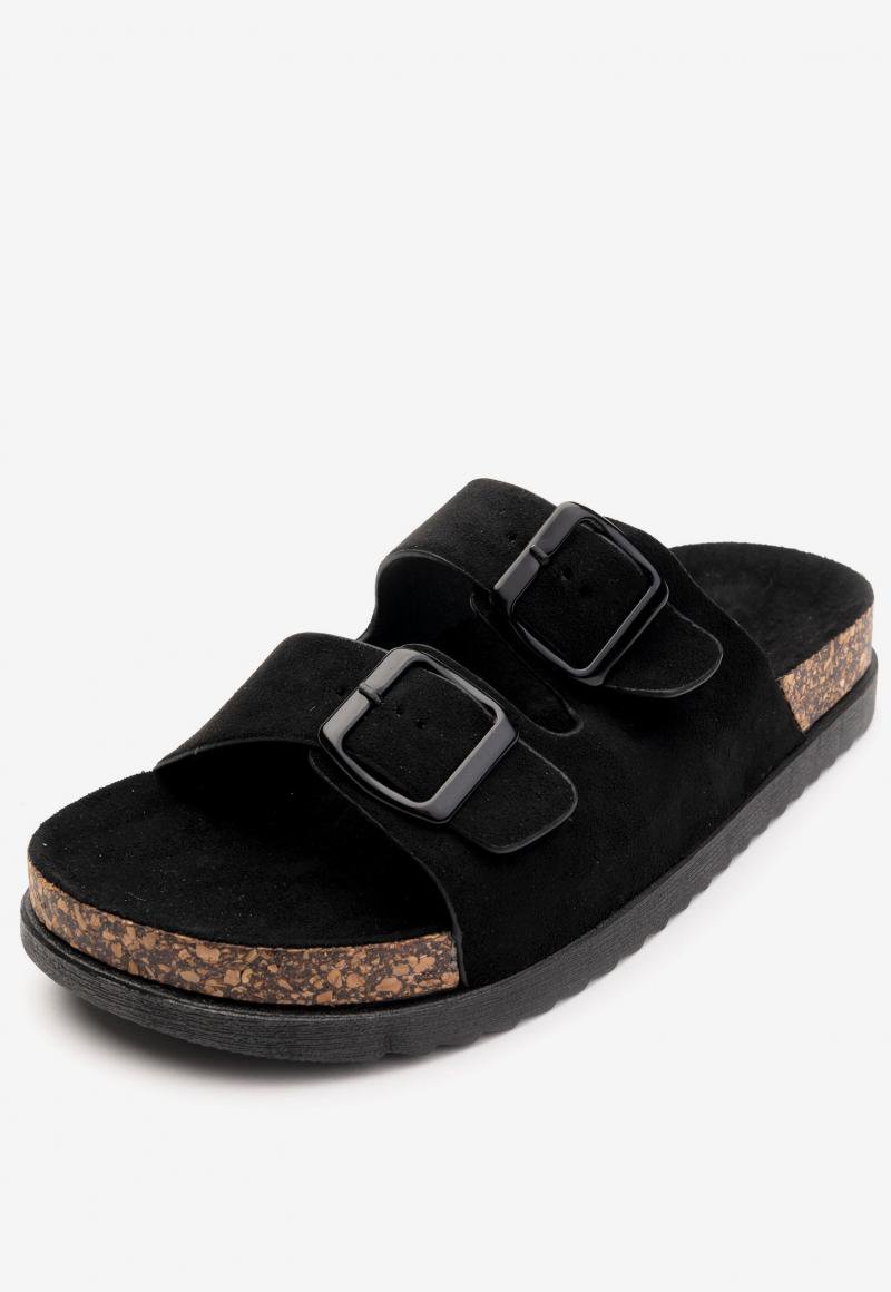Sandalia Mujer Negro Misha Chancleta Chancleta